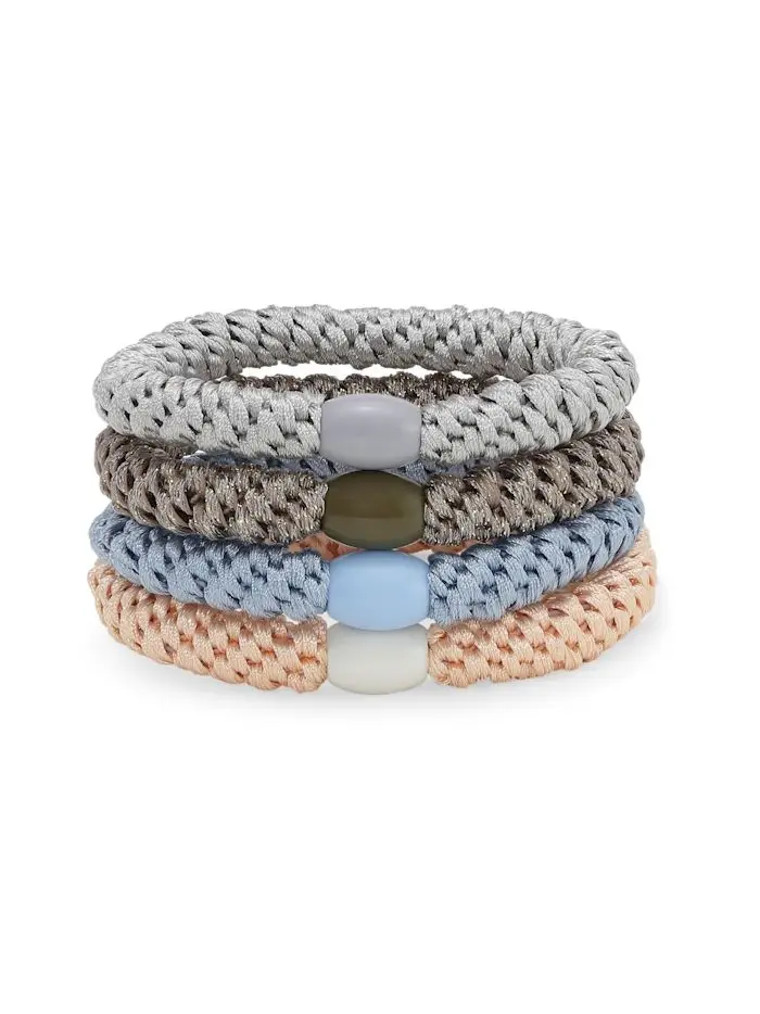 4 pack basic essentials hårstrikk - feel the sky