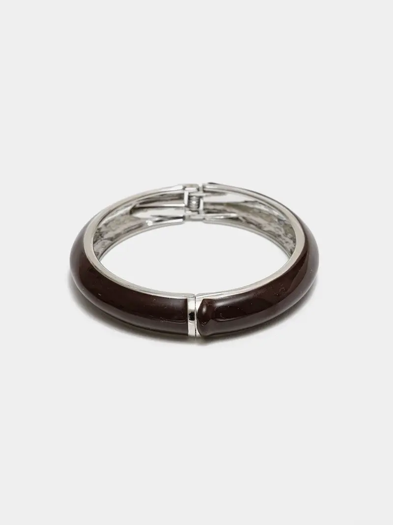 Adele armbånd - brown w silver