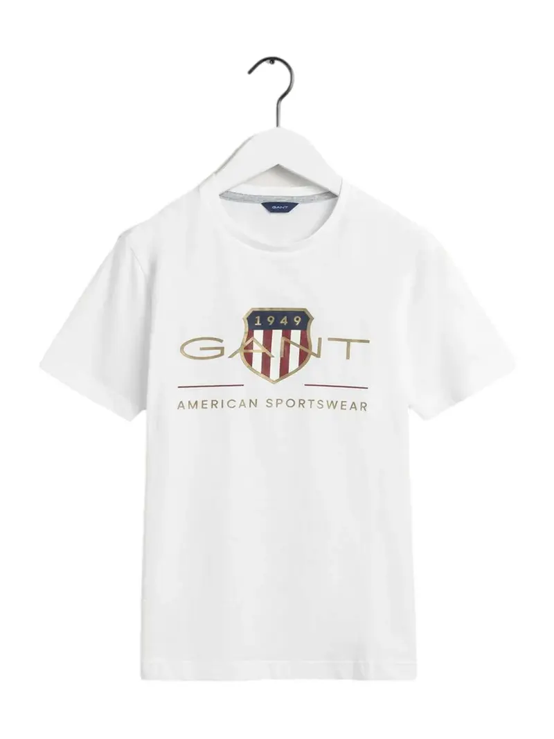 ARCHIVE SHIELD T-SKJORTE - WHITE