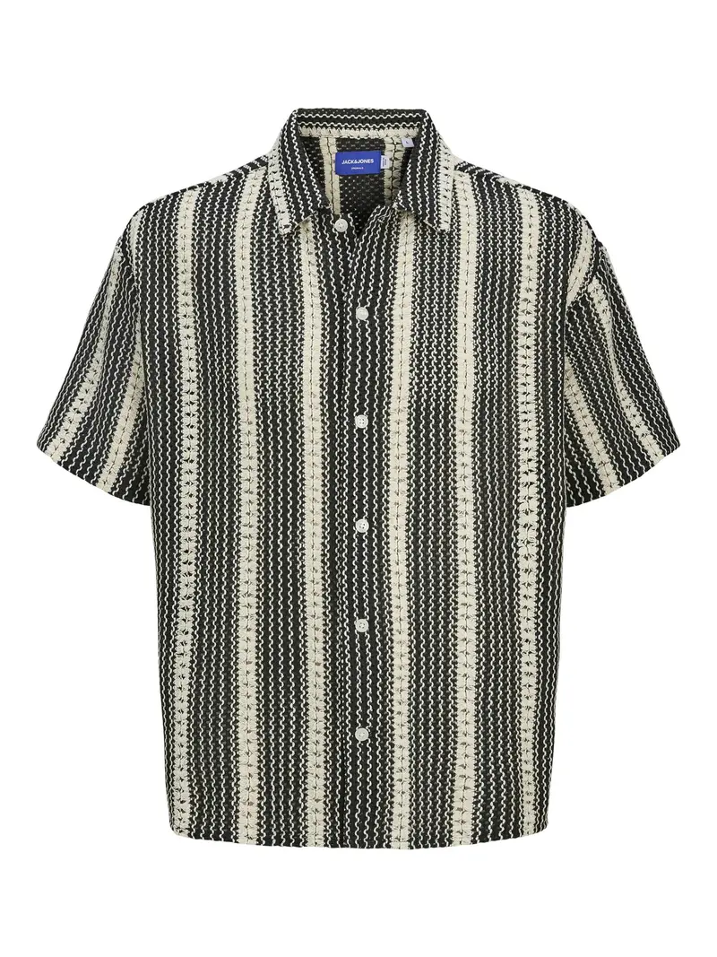 Bella Gio Crochet Shirt Sort