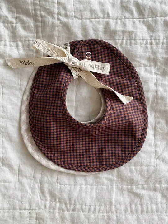 Bibi Bibs 2-pack | Indigo Check