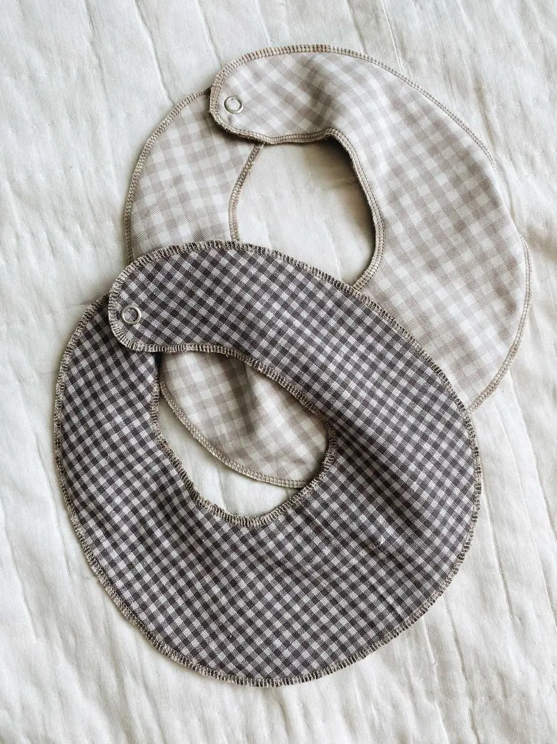 Bibi Bibs 2-pack | Mini Check