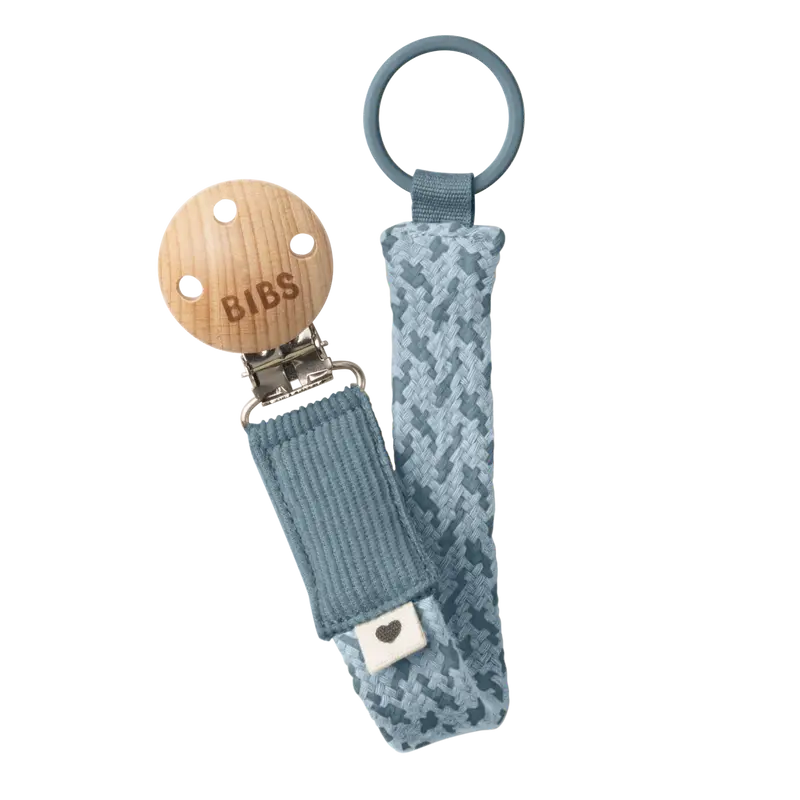 BIBS Pacifier Clip Petrol