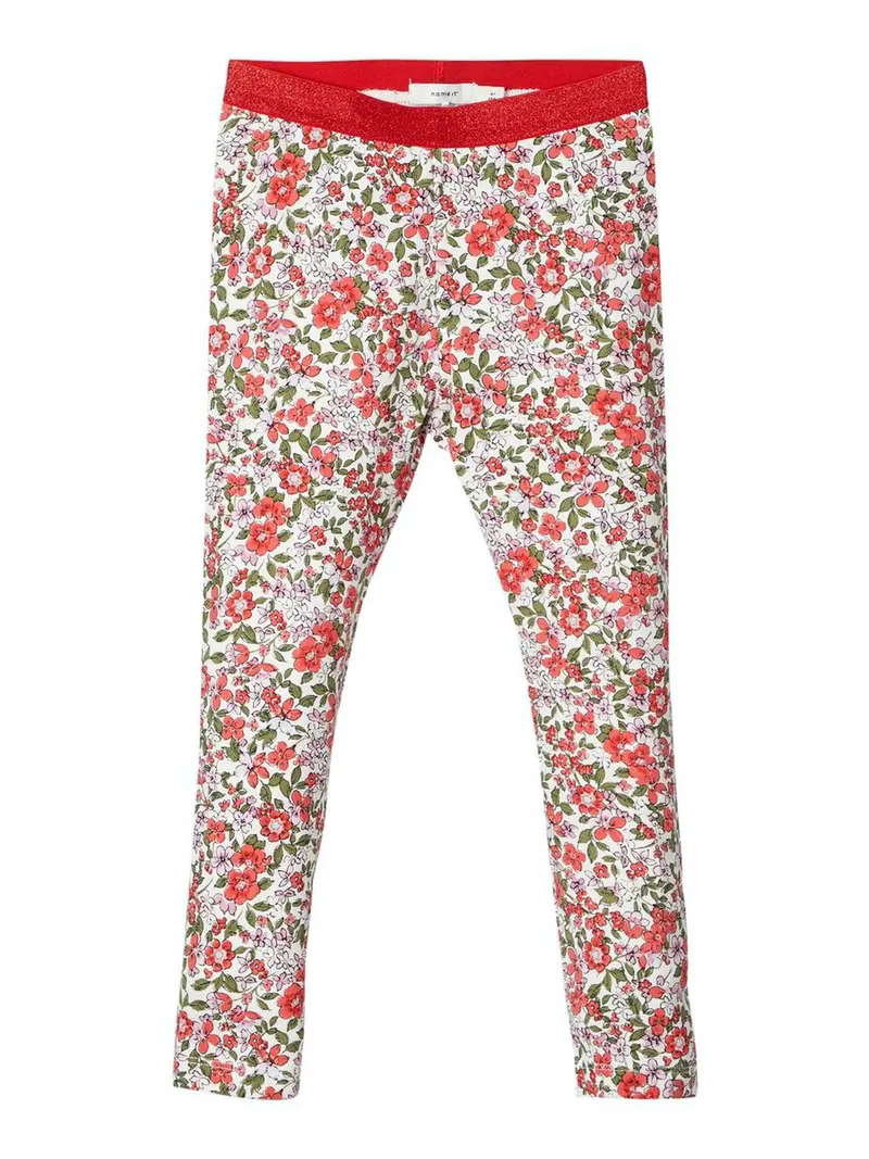 Blomsterprint Bomull Leggings
