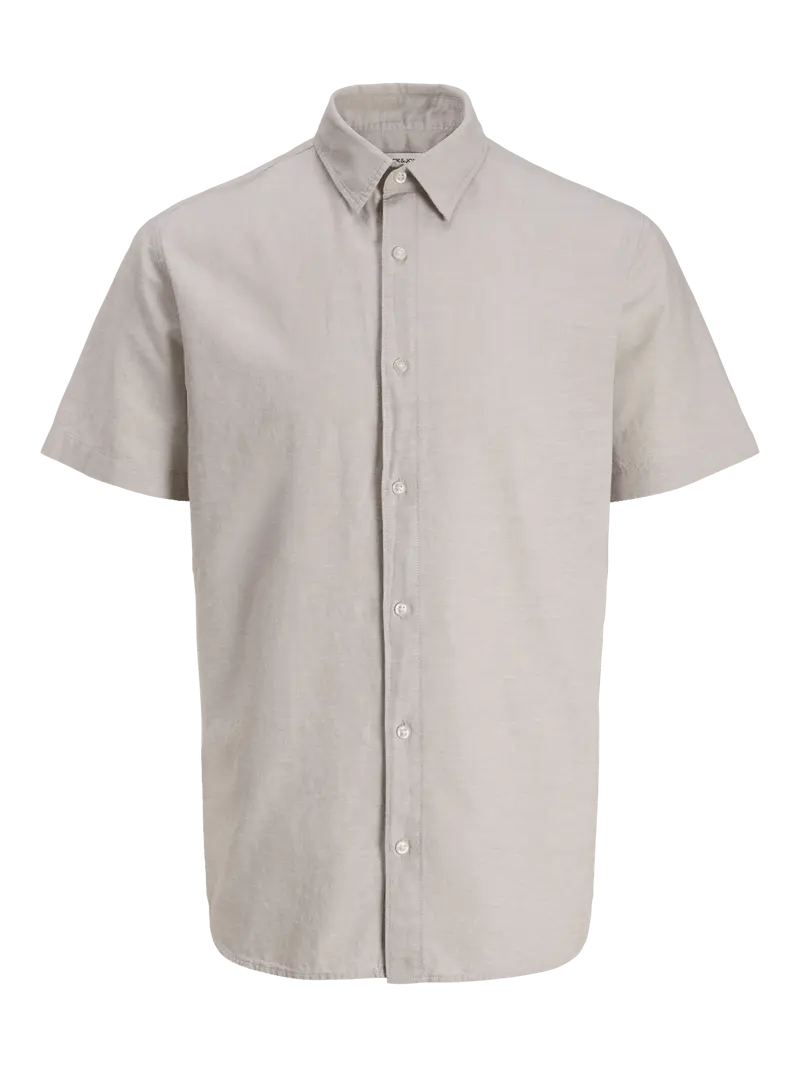 BREEZE LIN BLEND SKJORTE - STRING