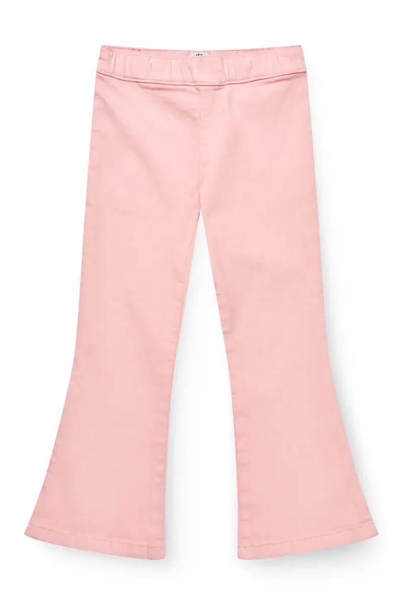 Bukse Jeggings Solid Flare Pink