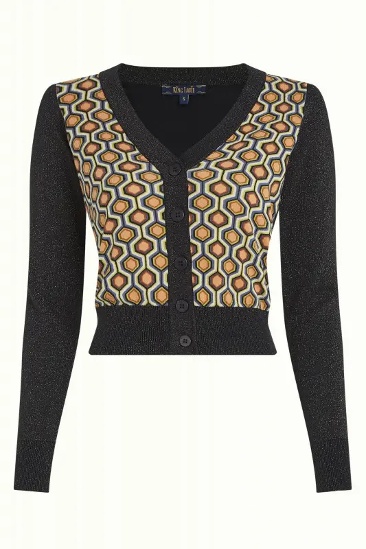 Cardigan Deep V Rocchi "Black"