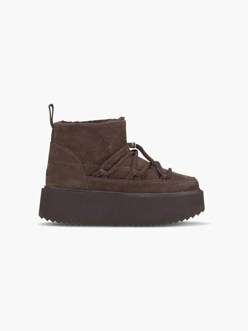 Classic low platform - dark brown