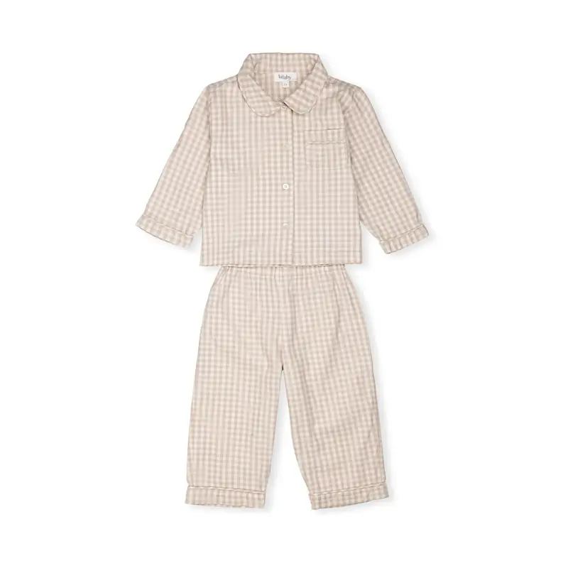 Classic PJ | Beige Gingham