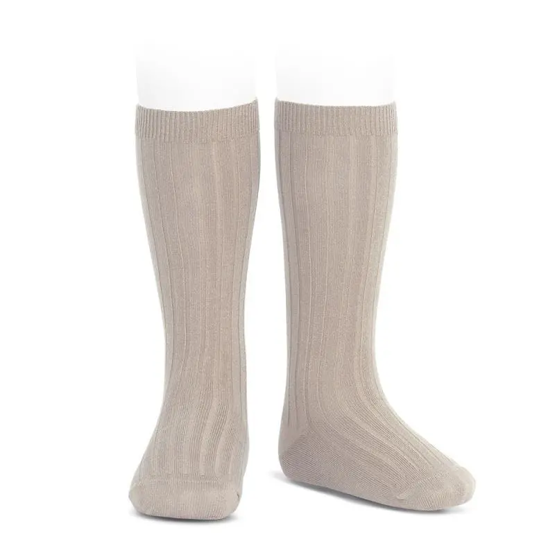 Còndor | Ribb Knesokk - Beige