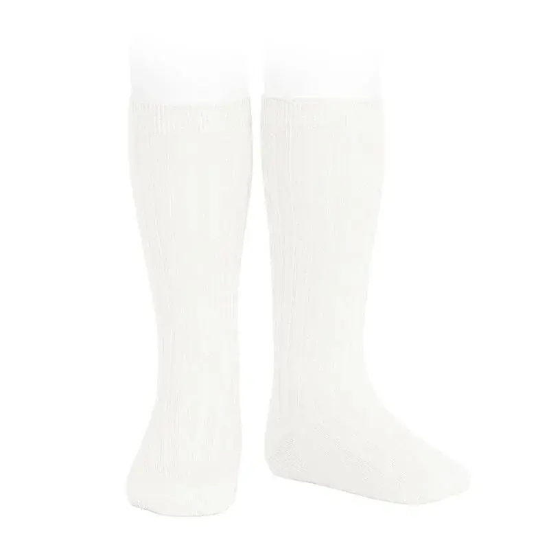 Còndor | Ribb Knesokk - Offwhite