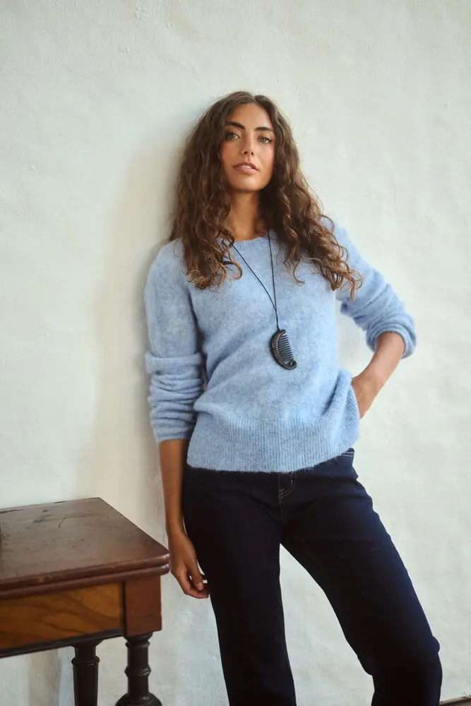 CULTURE Biebber Cacheia Pullover Blue