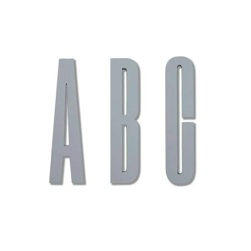 Design Letters Letters – grey