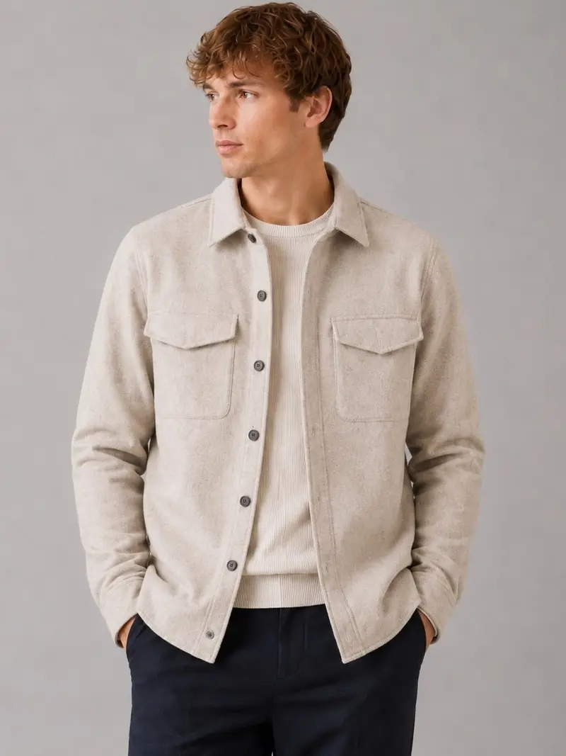 Ditlev overshirt - ecru