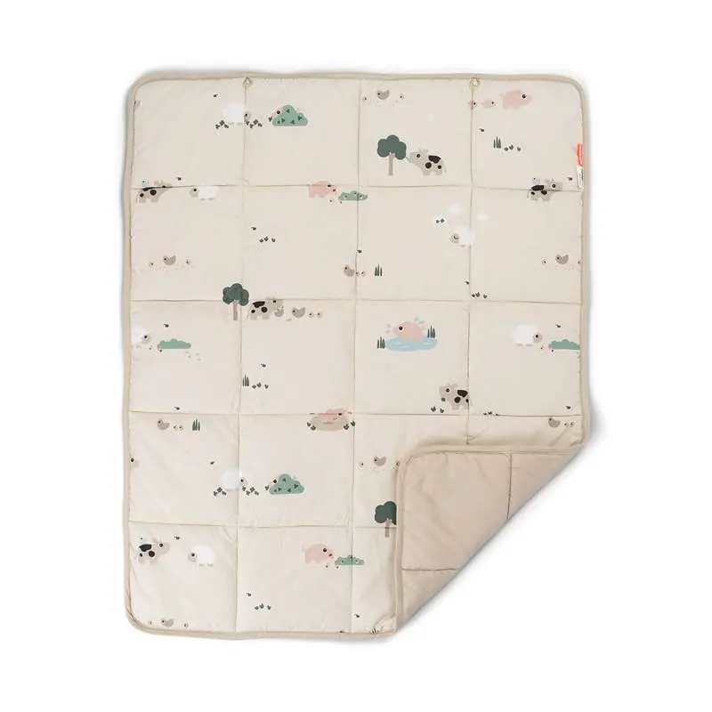Done By Deer Play mat - Tiny Farm - Sand