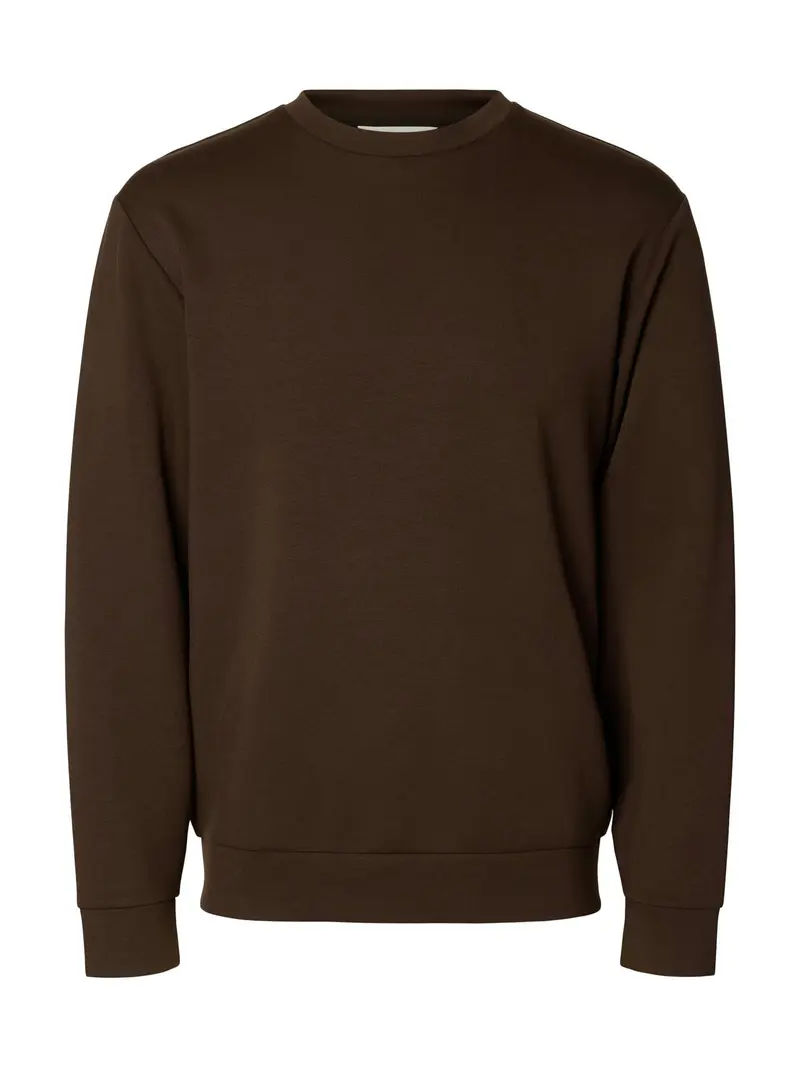 Emanuel Soft Crew Neck Sweat Brun