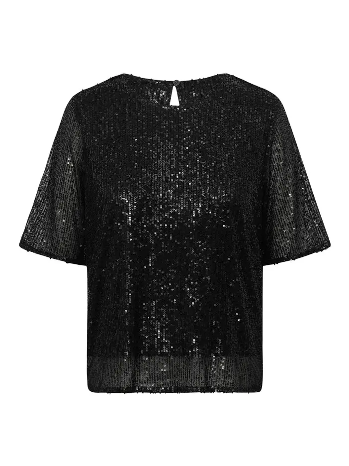 Emrilla bluse / topp - black