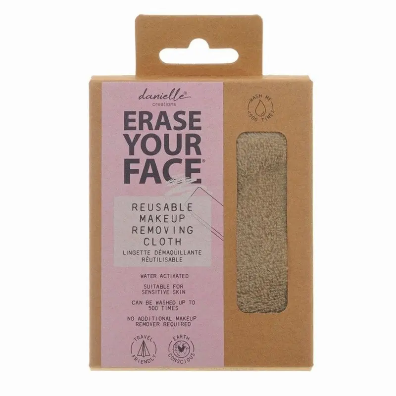 Erase Your Face Sminkefjernerklut Grå