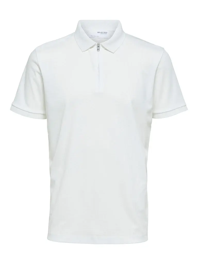 Fave zip polo - cloud dancer