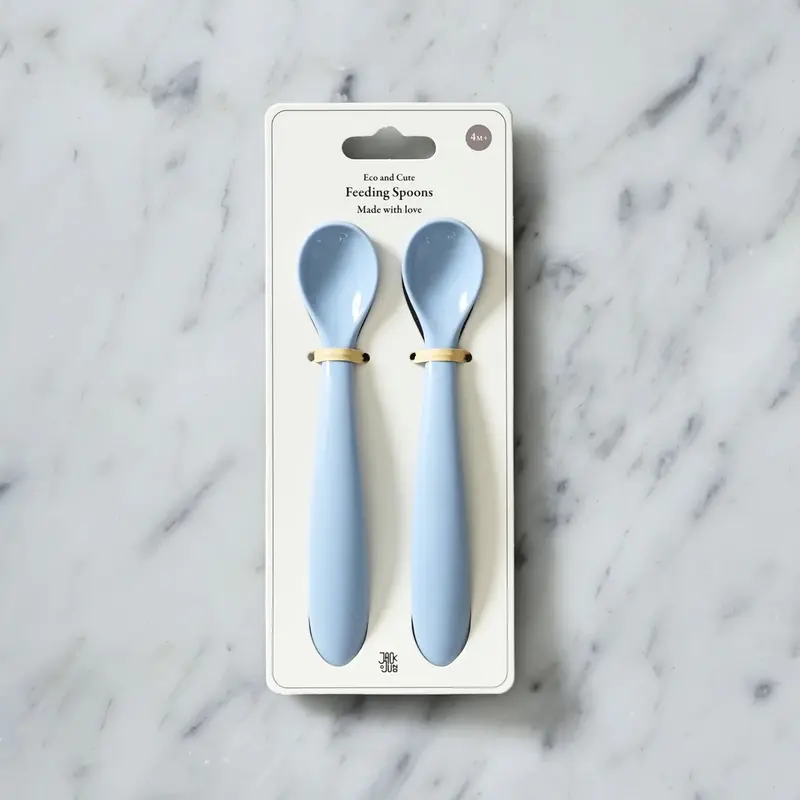Feeding Spoons 2pk Pale Blue