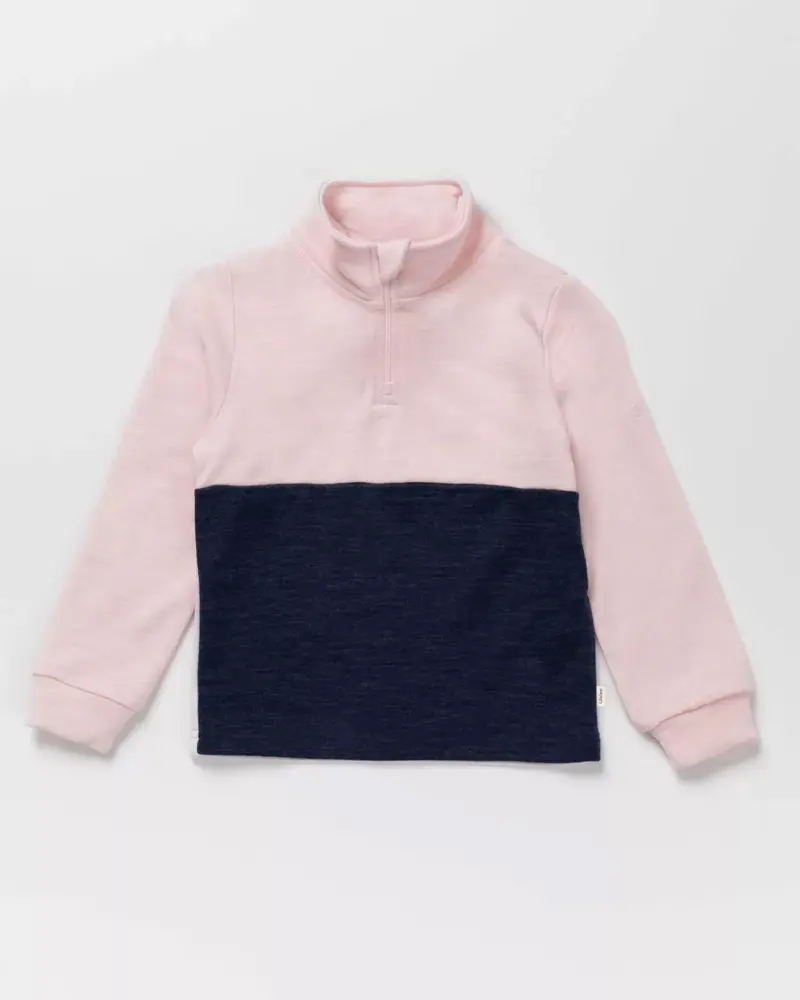 Genser Half Zip Active Himmelrosa