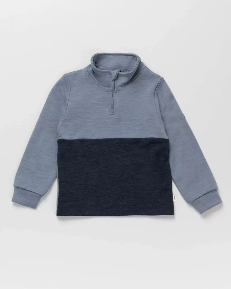 Genser Half Zip Active Mellomblå