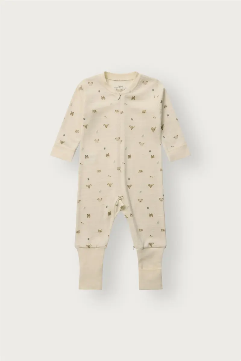 Heldress Manu Zip Ull Forest Off White