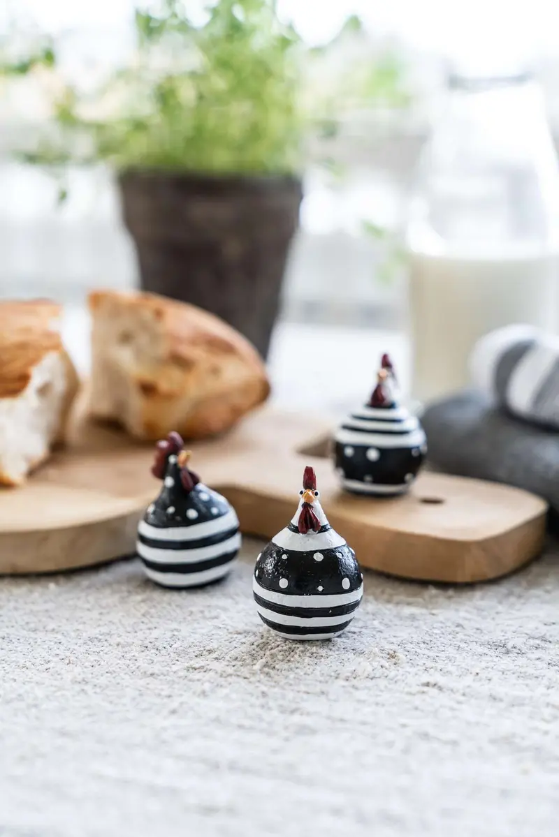 Høner Dots & Stripes små sorte