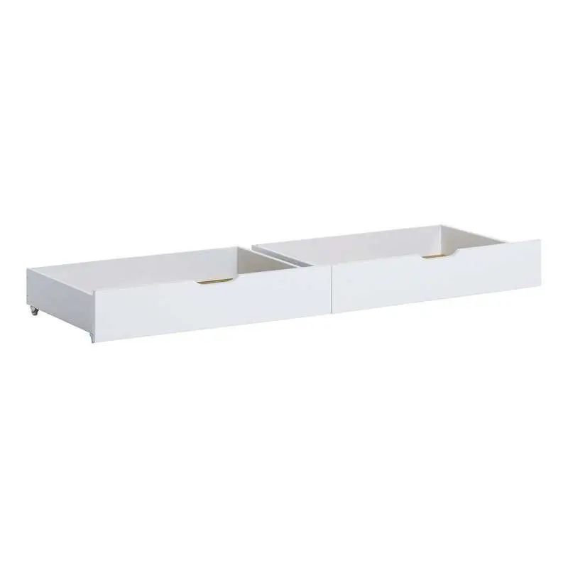 Hoppekids Drawer Set on Wheels - 2 pcs. - Multiple Sizes - White