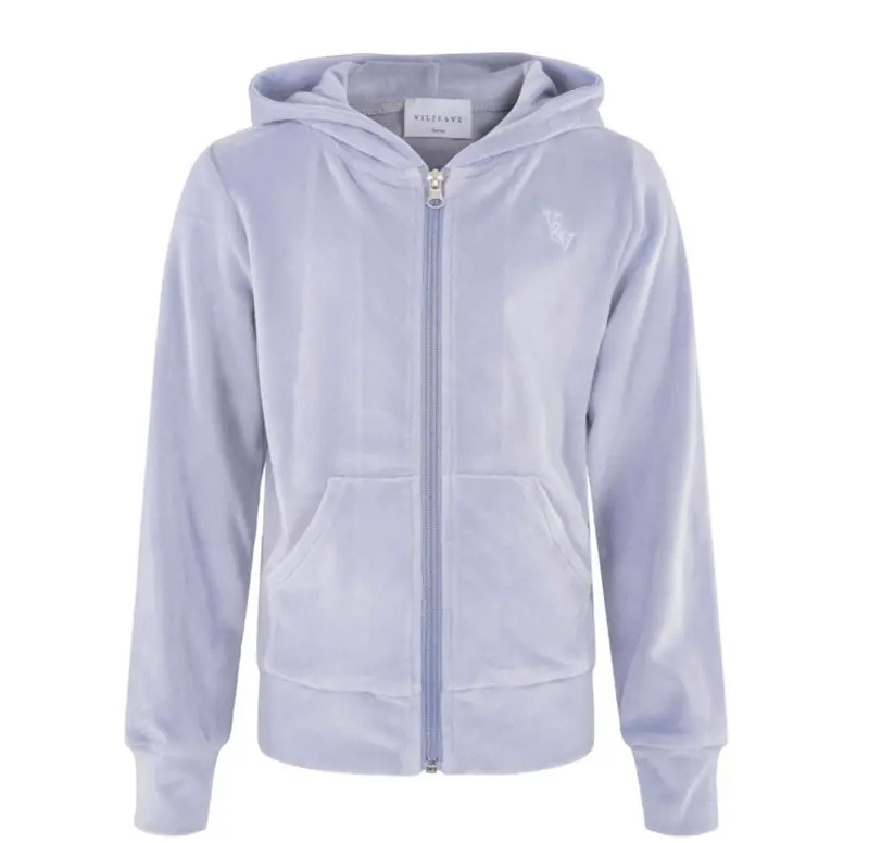 Jakke Hermine Velour Light Blue