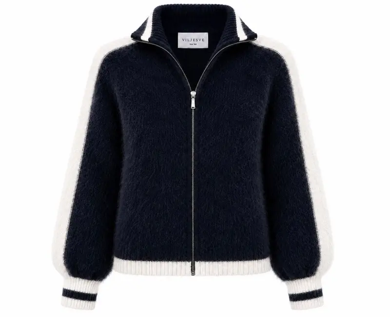 Jakke Lyra Knitted Deep Navy