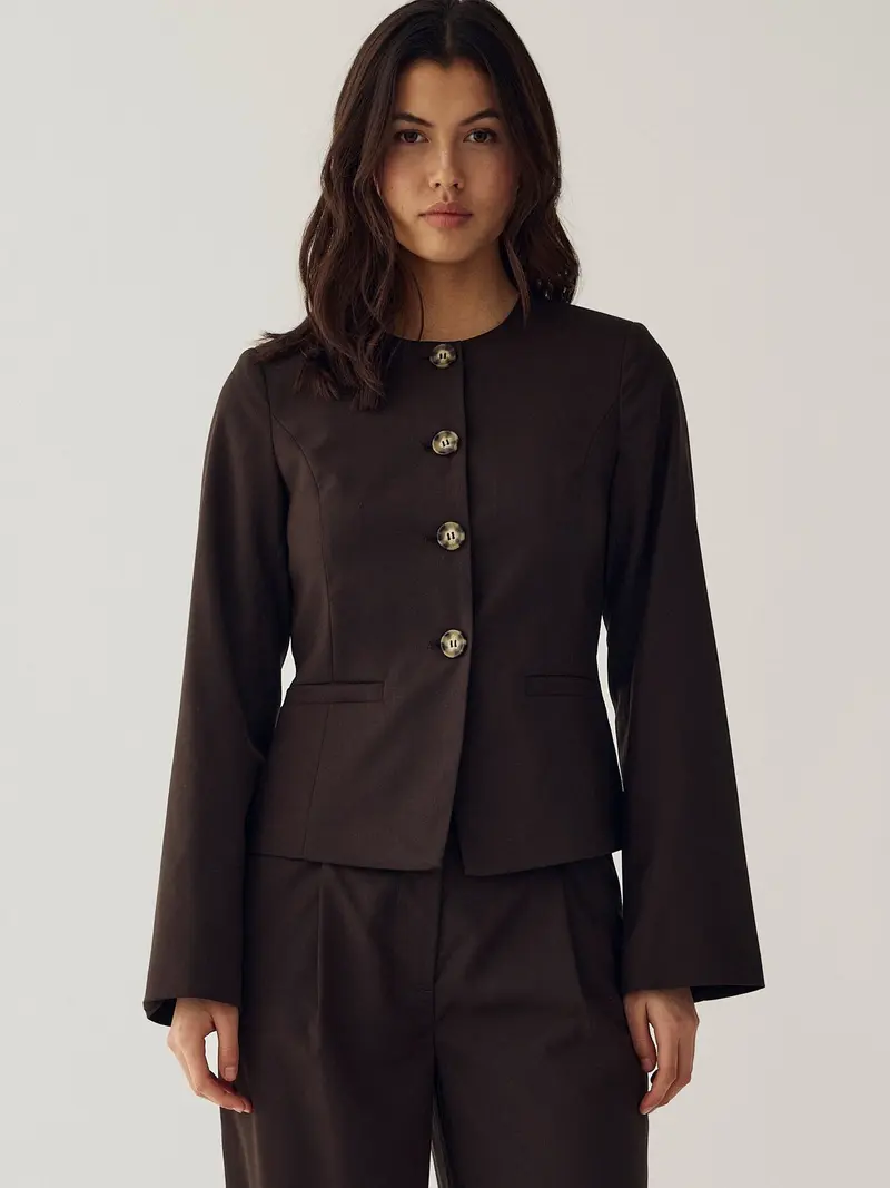 Kasaundra blazer - chocolate
