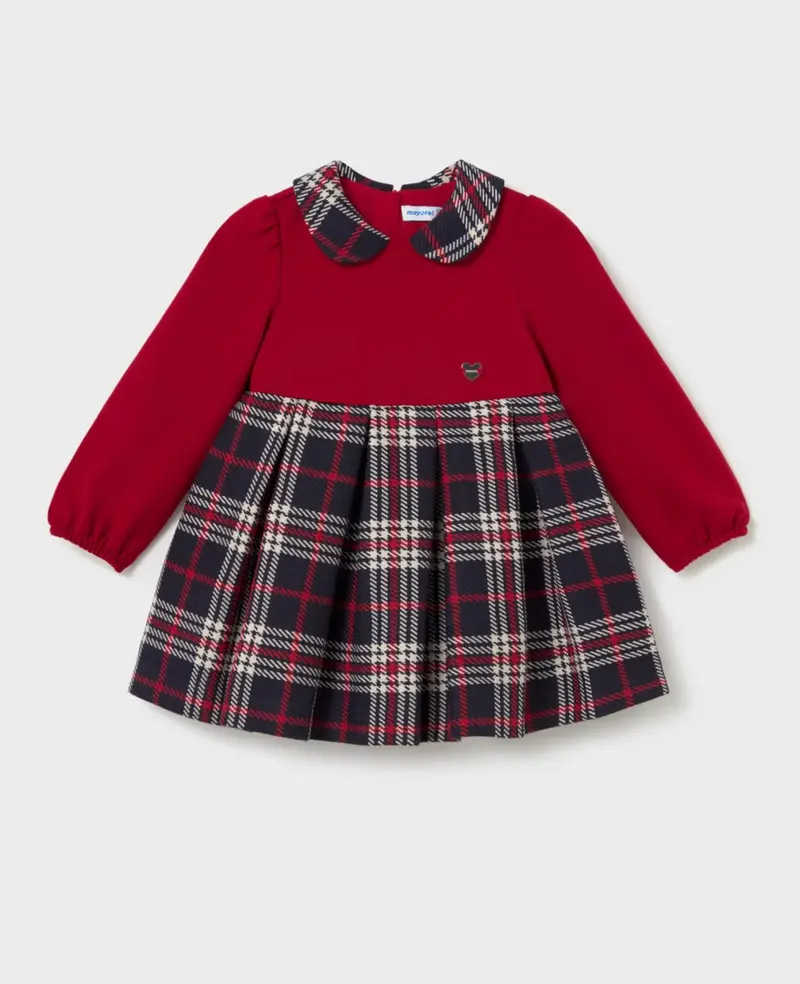 Kjole Plaid Combination Red