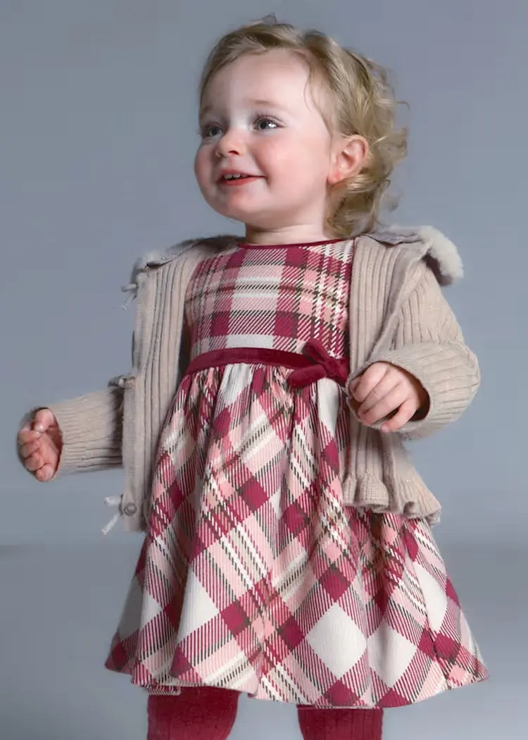 Kjole Plaid Raspberry