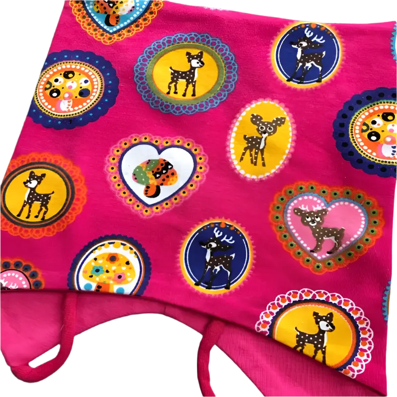 Knyttelue retro bambi rosa