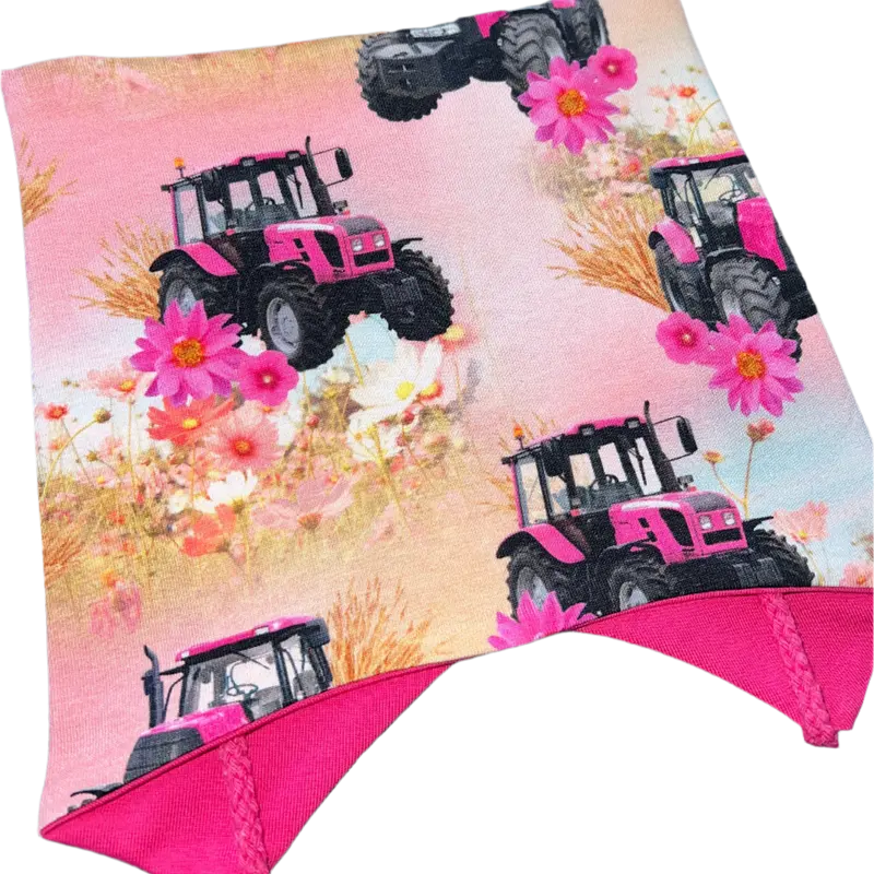 Knyttelue rosa traktor