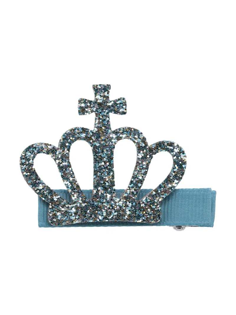 KRONE GLITTER SPENNE - NILE BLUE