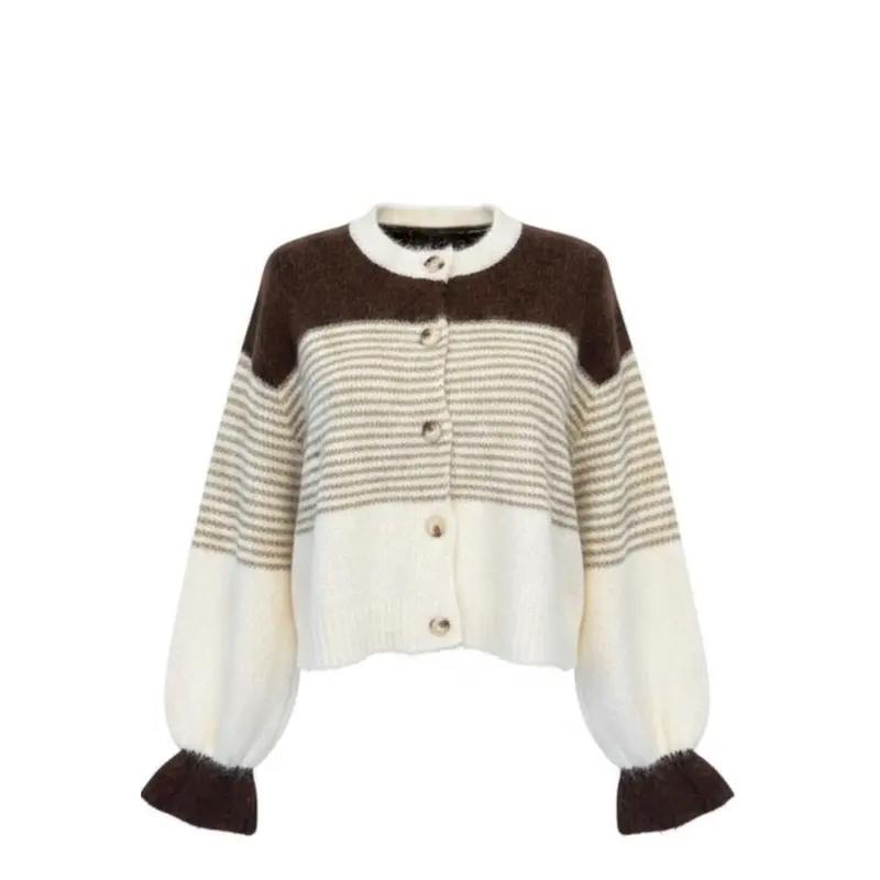 LECOCO Imina Cardigan Brown