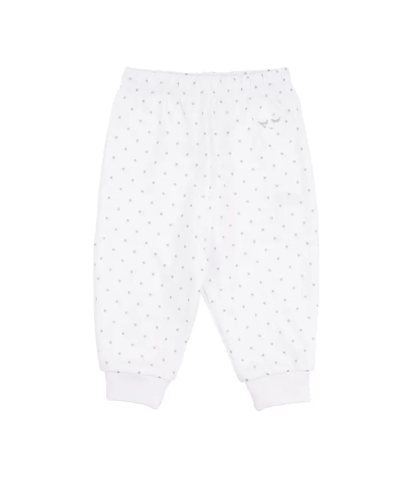 Livly Saturday Pants White Silver Dot