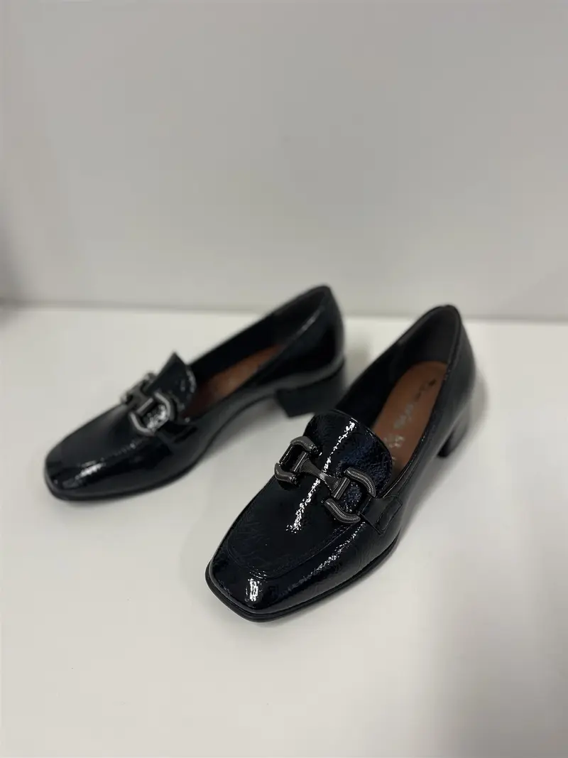 Loafers med Blokkhæl Sort