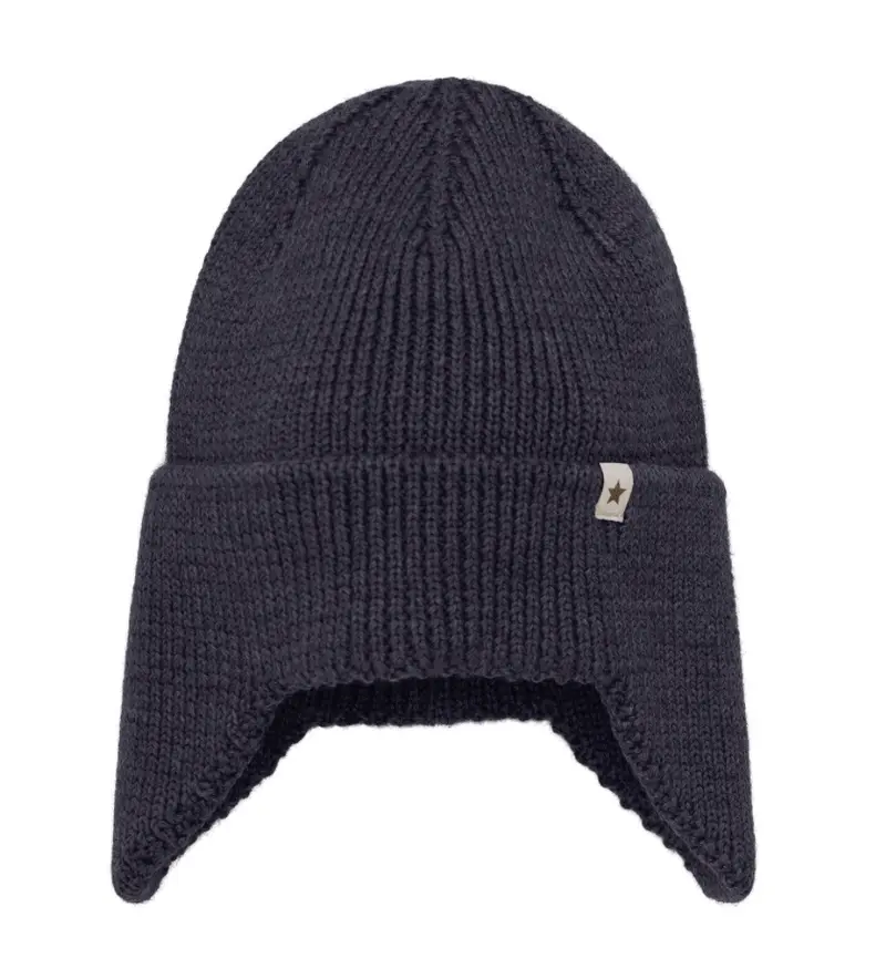 Lue Wool Knit Windstop Dark Navy