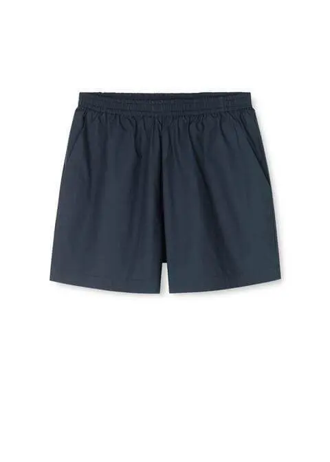 LULU Poplin Shorts | Navy