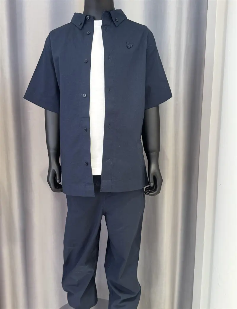 LYLE & SCOTT Linbukse Mørkeblå