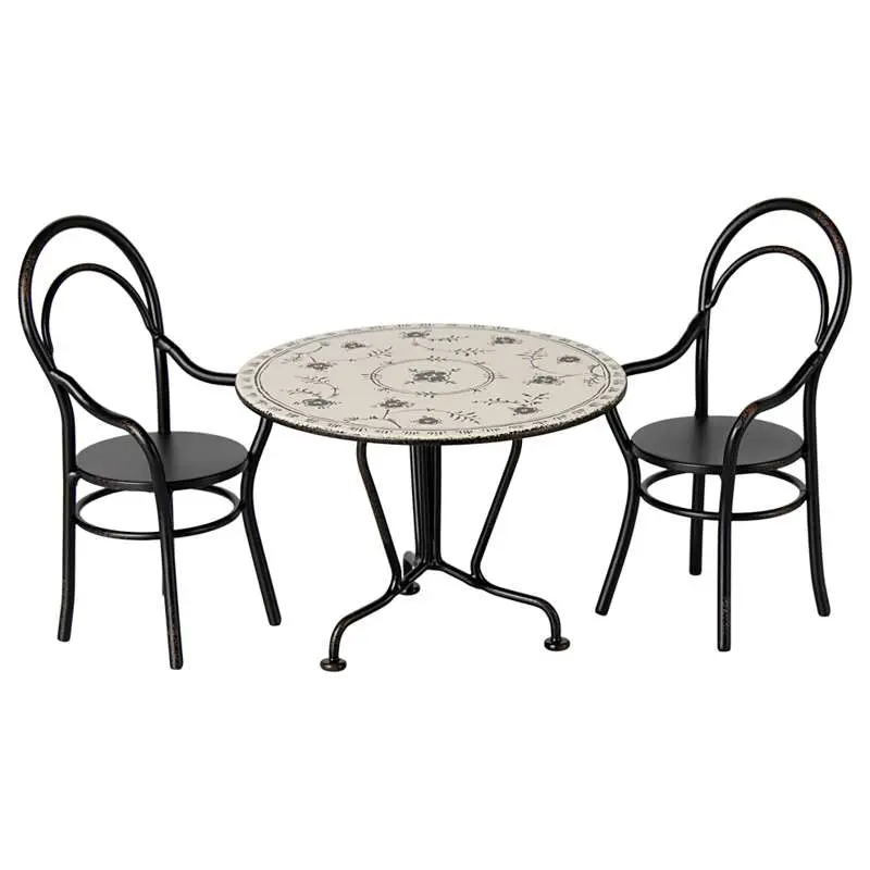 Maileg Dining table with 2 Chairs - Miniature