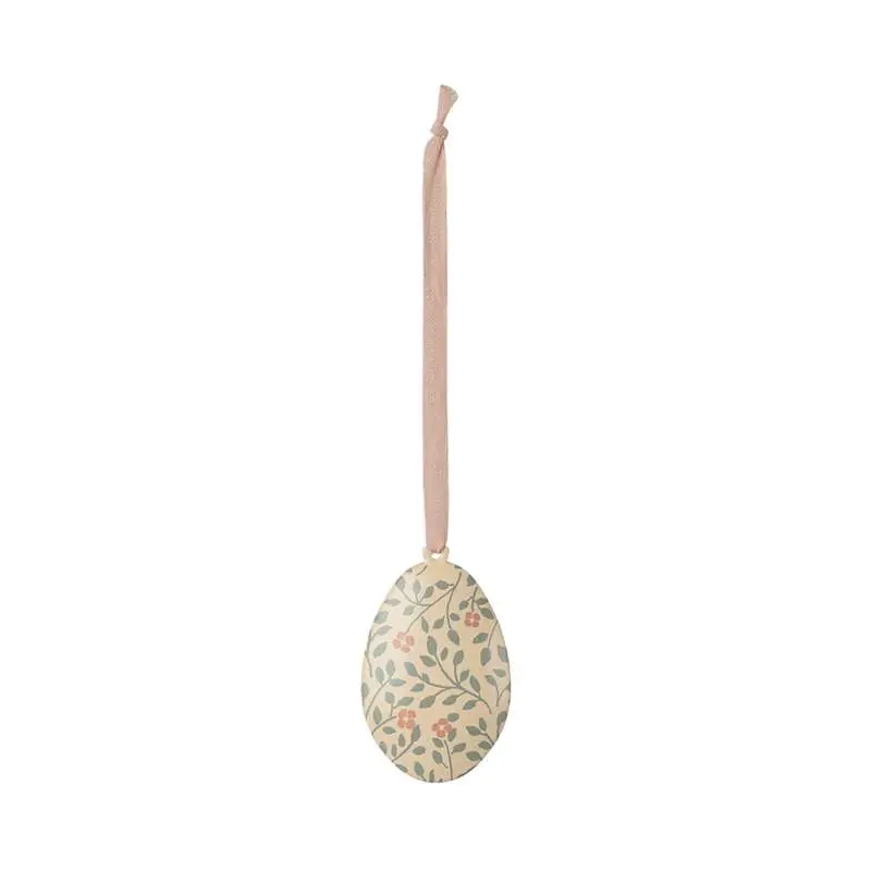 Maileg Easter Egg Hanging Decoration - Leaves - Olive