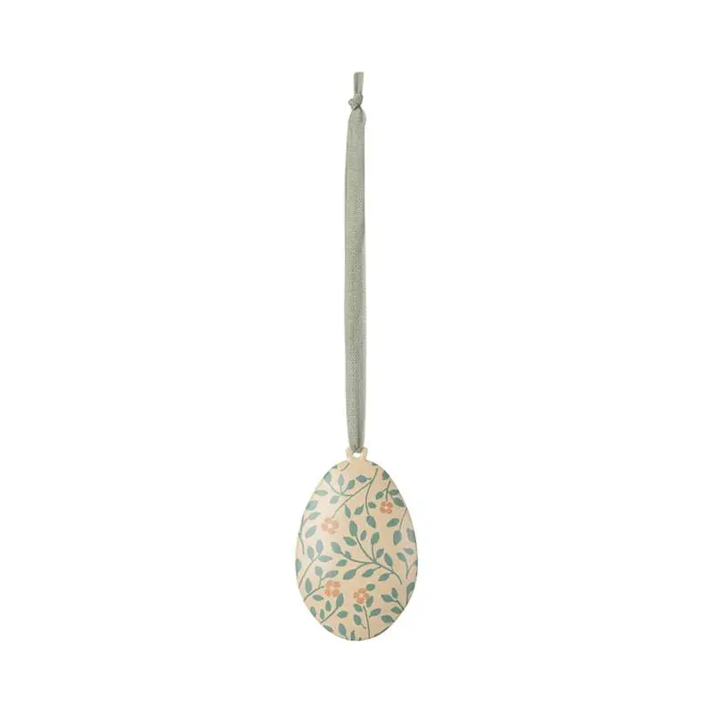 Maileg Easter Egg Ornament - Leaves - Dark Mint