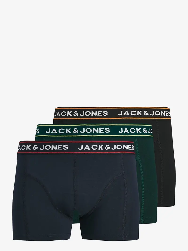 Max solid trunks 3 pack - black