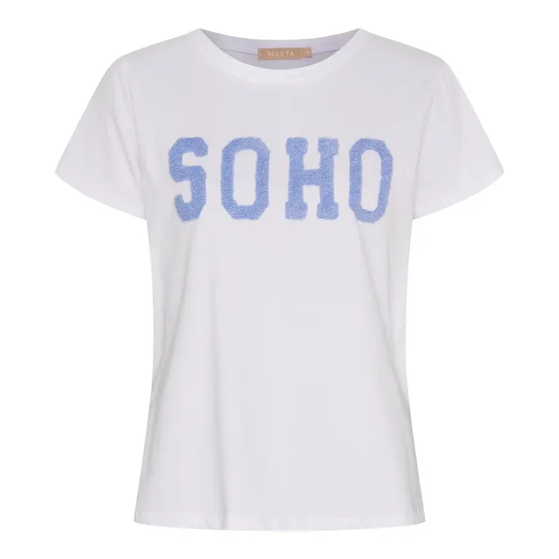 MdcHerdis Tee White/Sky