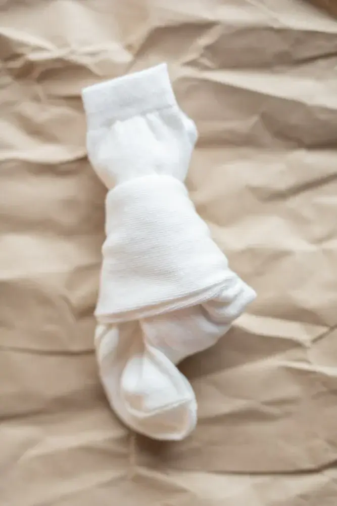 mp Denmark Bomull | Plain Strømpebukse - Offwhite