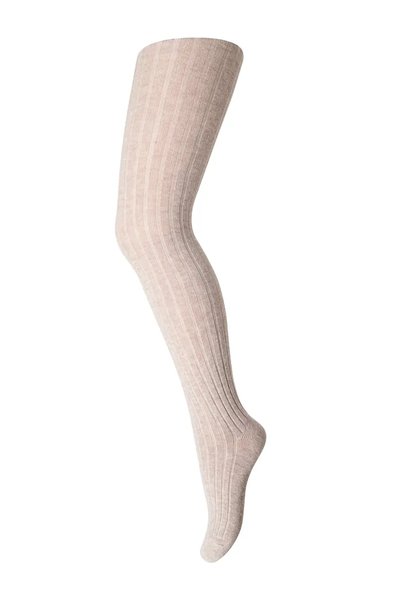 MP TIGHTS COTTON RIB Light brown Mel
